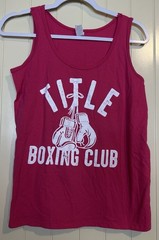Title Boxing Club pink womens tank top sleeveless workout gym sz M athletic