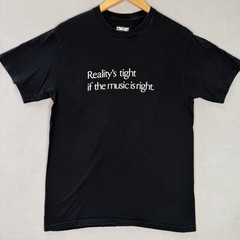 VTG Toro Y Moi T Shirt M Black Reality is Tight if the Music is Right Company