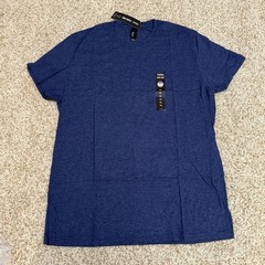 Hanes Mens Essentials ,3 Crewneck Navy Blue Short Sleeves T-shirts Size XL