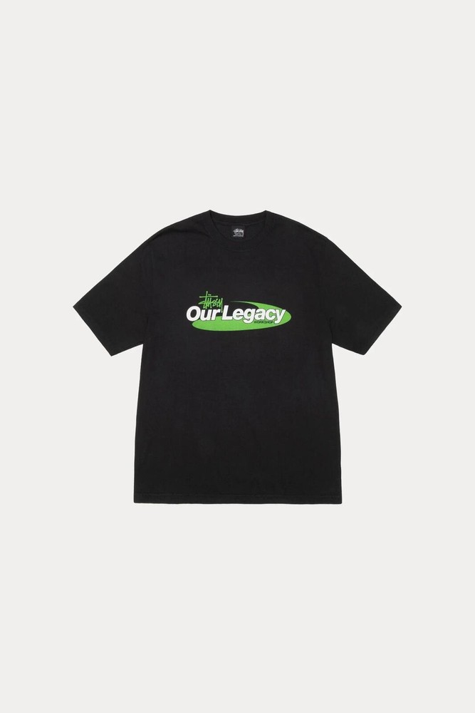 Stüssy x Our Legacy Swirl Tee Black • XL