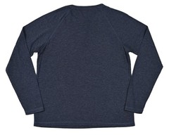 Faherty Cloud Cotton Shirt Mens Large Navy Long Sleeve Henley Pima Modal Raglan