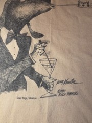 VTG 1980 “CATS ARE THE PITS!” Artwork By Larry Johnson Hanes T-Shirt Sz M 38-40