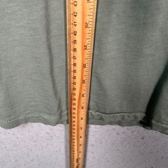 J.Crew Mens Large Garment-Dyed Long Sleeve Pocket T-Shirt Green Slub Cotton