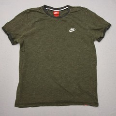 Nike Shirt Mens Large Green Short Sleeve Cotton Crewneck Swoosh Logo Malaysia