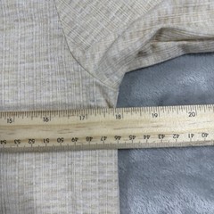 G.H. Bass Henley Mens Medium Beige Waffle Knit Thermal Long Sleeve Shirt