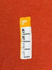Carhartt Loose Fit Heavyweight Long-Sleeve Logo Sleeve Graphic Size XLT TK0231-M