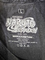 Naruto Shippuden Naruto Uzumaki Shirt Mens Large Black Anime Graphic T-Shirt