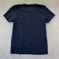 RHONE Mens Medium Navy Blue V Neck Pima Cotton Blend T Shirt Casual Workout EUC