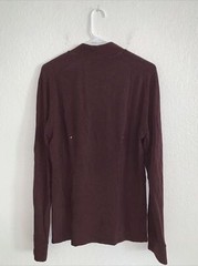 Kit & Ace Cowl Neck Shirt, Men’s Medium?, Dark Red