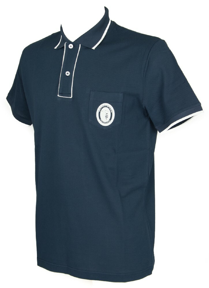 TRUSSARDI men’s short sleeve polo shirt with collar and buttons item TB611G
