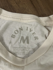 Bon Iver 22 A Million 715 Creeks Tour Tshirt Cream Mens Size Medium Folk Y2K