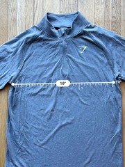 Gymshark Men’s Long-Sleeve 1/4 Zip Pullover – XL, running athletic breathable