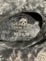 Lurking Class Sketchy Tank T Shirt Mens Medium Gray Tie Dye Back Graphic