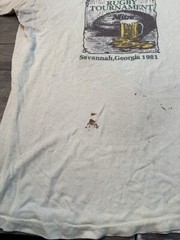 St Patrick’s Day Michelob Savannah Georgia Rugby Shirt 1981 Distresed