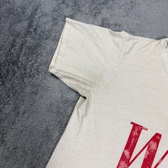 Rhude Win Smokers Die Younger Graphic T-Shirt Mens Small Cream Red Off-White