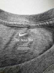 New Nike Just Do It Graphic T Shirt Mens Size Medium Gray Pixel Logo