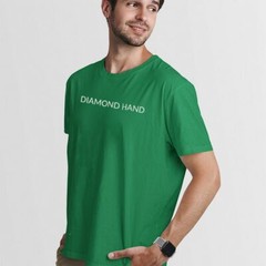 DIAMOND HAND UnisexTshirt-Simple Minimal Printed One Liner