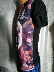 Brooklyn T Shirt With Blue And Purple Tropical Design, Men Size S @ 31LUKY LUKE