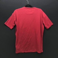 Diesel Men’s Pocket Tee Denim Pocket Short Sleeve Red Cotton Shirt Size Small S