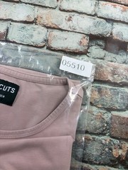 Cuts Clothing Split-Hem Shirt Mens L Crewneck Solid Casual Tee Top