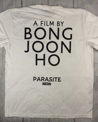 VGC! Official PARASITE Movie T-Shirt Neon Films Bong Joon Ho Sz XL