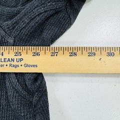 LL Bean Henley Waffle Knit Shirt Gray Thermal Lined Men’s Size XXL Tall