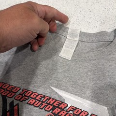 2018 Vintage Harf Racing Tee Single Stitch, Gray w/ graphics racing tee 2xl