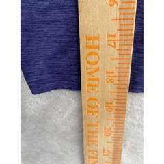 Greyson Performance Tee Mens XXL Indigo Blue Heathered Golf Wolf Logo 3/4 Sleeve