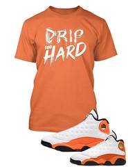 Drip to Hard Big Tall Pro Club Shaka Hip Retro J13 Starfish Sneaker Tee Shirt