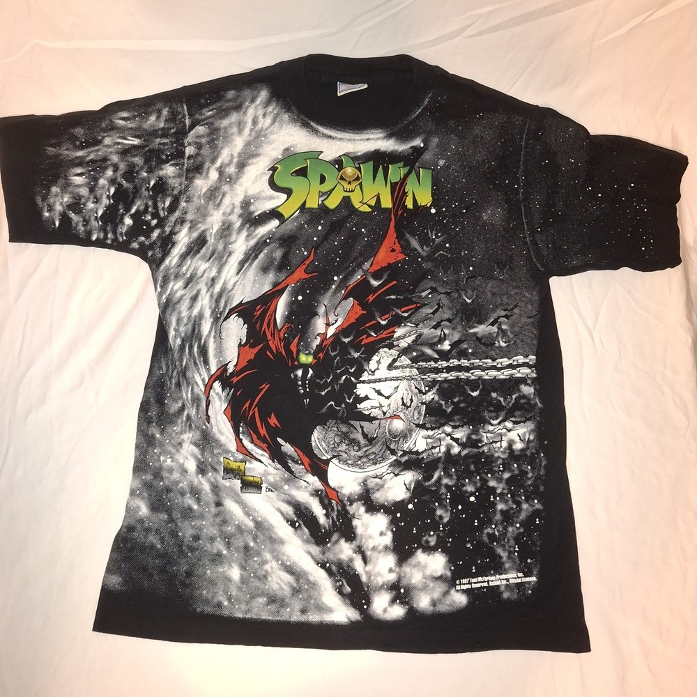 Vintage Spawn Movie Merch T-Shirt 1997 All Over Full Print Men’s Large Rare
