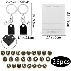 Matching Heart Keychains for Couples Boyfriend Girlfriend Cute Brick Couple K…
