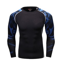 Men’s UPF 50+ Rash Guard Shirts Long Sleeve Swim Shirt Quick Dry Surfing/Diving