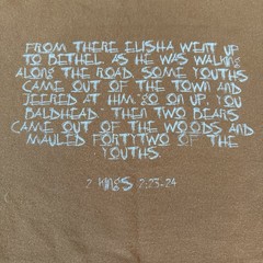 VTG Y2K Clear Vision Drama Co. T-Shirt Bears Love Mean Kids Biblical Sz L Brown