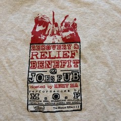 Vtg Rap Tee NYC Recovery Relief Benefit Joes Pub Shirt Men L Remy Ma MOP Concert