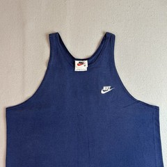 Vintage 80s 90s Nike White Tag Muscle Tank Stringer Mens M Gym Made USA Cotton