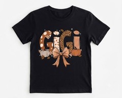 Fall Gigi Fall Gigi Coquette Pumpkin Shirt, Fall Vibes T-Shirt