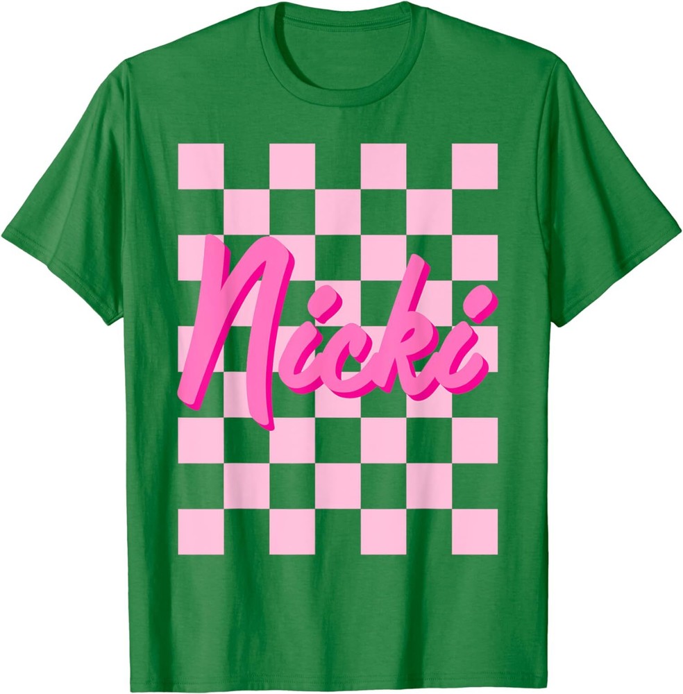 Personalized Vintage Nicki I Love Nicki Groovy Gift Unisex T-Shirt