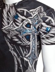Xtreme Couture Affliction Men’s T-Shirt PANTHER Black Tattoo Biker S-5XL