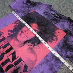Whitney Houston Pink Diva Black & Purple Tie Dye 90’s Nostalgia T-Shirt Small