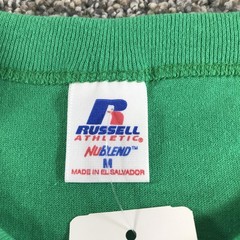 Vintage Russell Athletic Shirt Mens Medium Green NuBlend Kelly Crew Neck