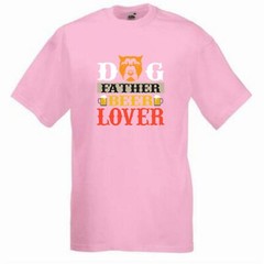 Dog Father Beer Lover Novelty T Shirt Various Colours And Sizes