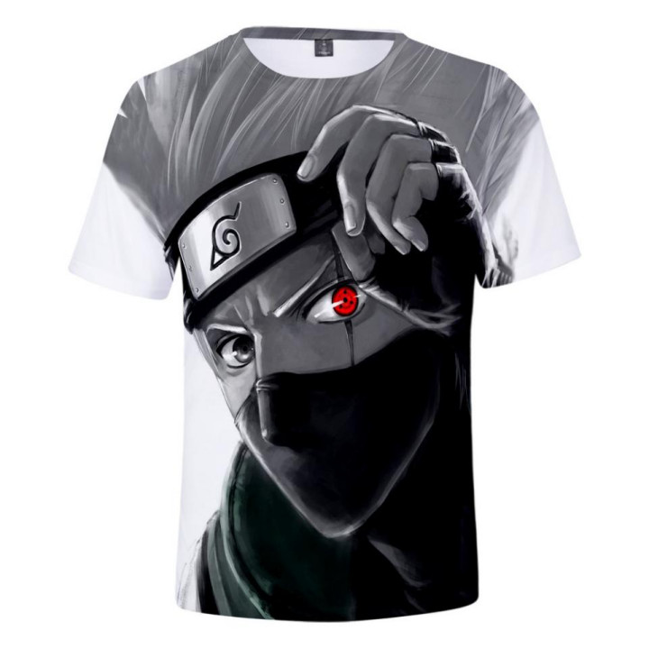 Naruto Kakashi Sharingan eye Amine T-shirt unisex
