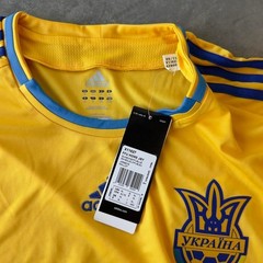 UKRAINE 2012 2013 HOME FOOTBALL SHIRT SOCCER JERSEY ADIDAS X11627 SIZE XL