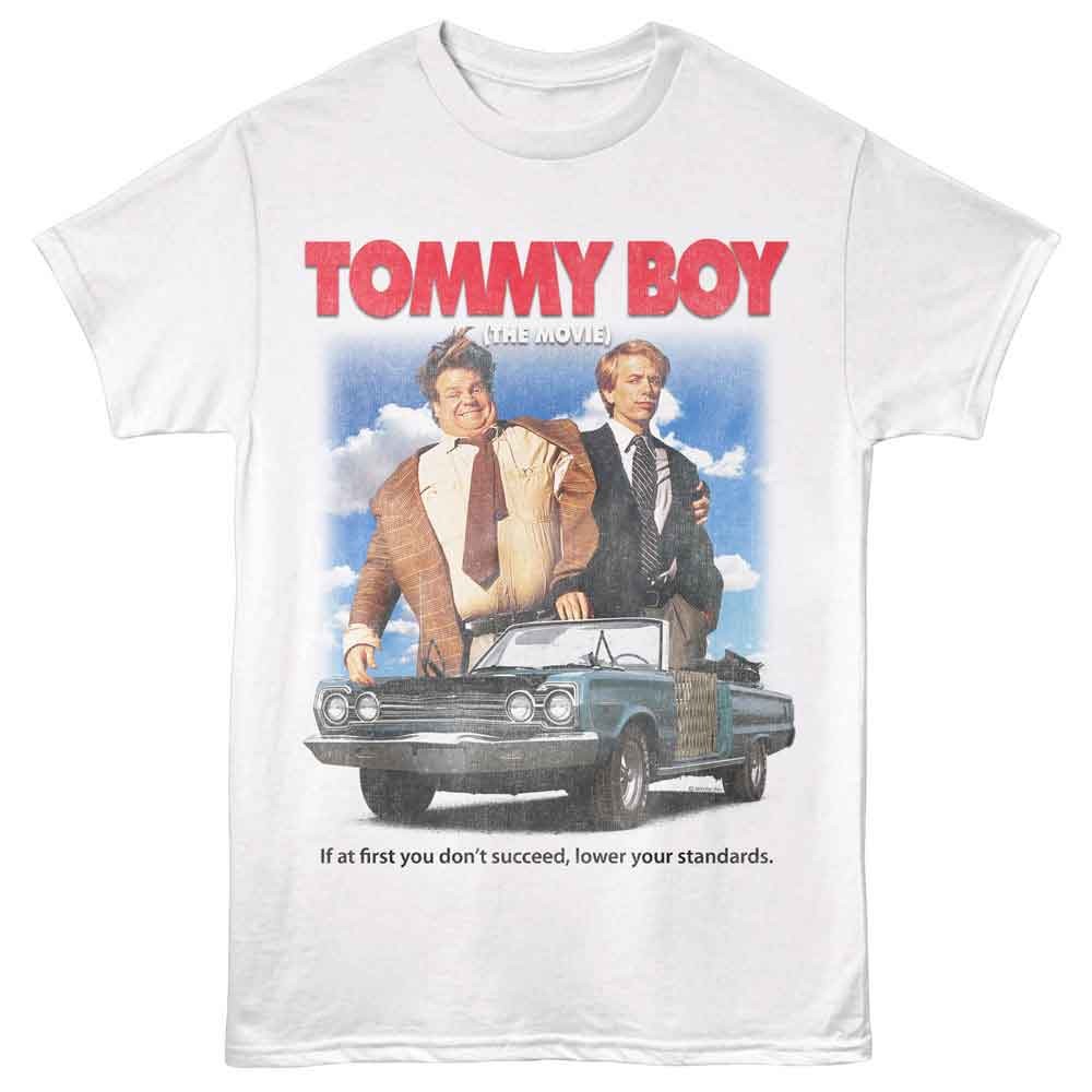 Tommy Boy – Movie Poster – American Classics – White Solid Adult Short Sleeve T-