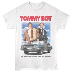 Tommy Boy – Movie Poster – American Classics – White Solid Adult Short Sleeve T-