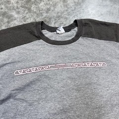 Vintage Old Navy Shirt Mens XL Gray Colorblock Long Sleeve y2k skater grunge