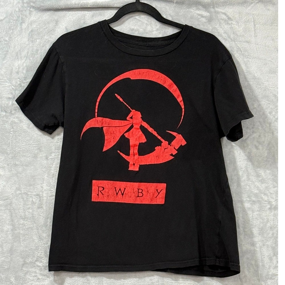 RWBY Ruby Rose Anime Graphic Tee Shirt Men’s Medium Rooster Teeth Cotton Fandom