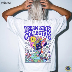 Dream State Collective Shirt Retro Psychedelic Cute Cartoon Graphic Tee