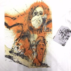 Rare RALPH STEADMAN Vans Off The Wall T SHIRT M Orangutan Fear And Loathing