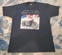 FREEDOM WEEKEND 91 XL T-Shirt ROCHESTER NY Biker FOGHAT Outlaws SOUTHERN CROSS